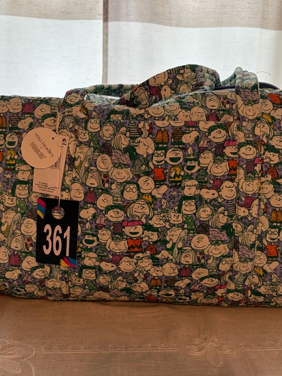 Vera Bradley Handbags - 361, NWT Limited Edition Vera Bradley The Peanuts Large Original Duffle Bag.